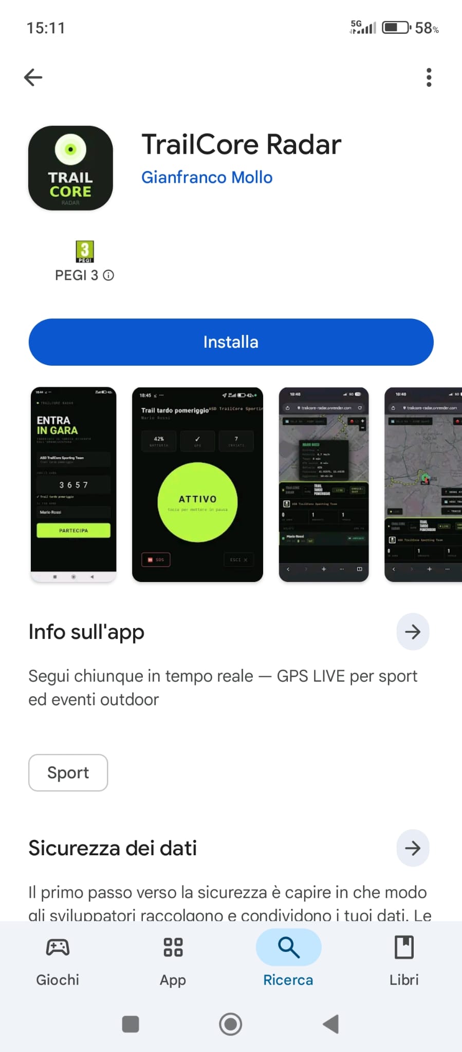 Installa app